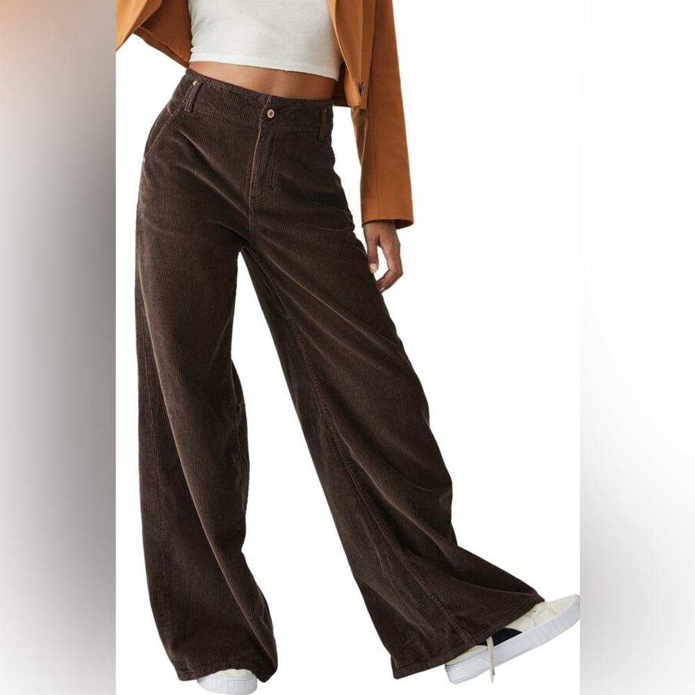 We The Free Harlow Mid Rise Wide Leg Pants